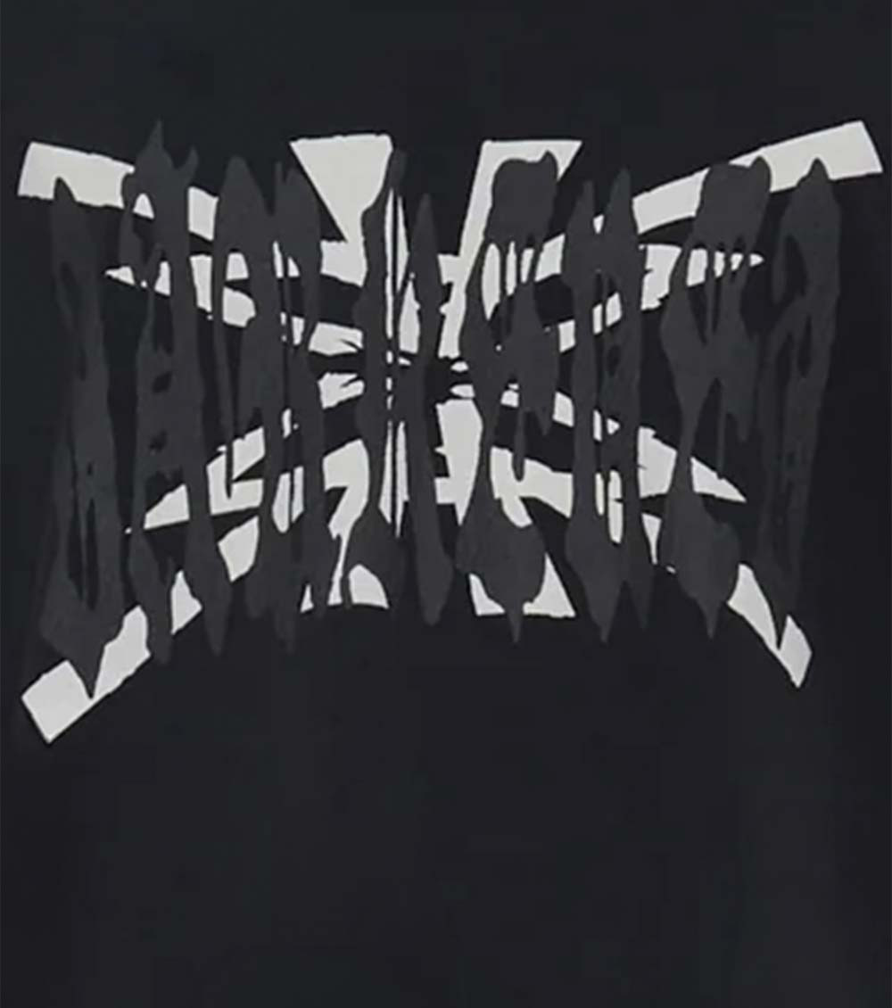 Black Graphic Crew Neck T-Shirt