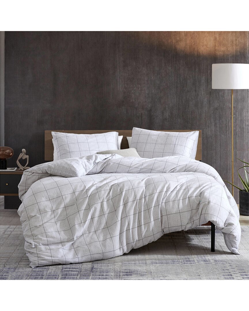 Holden Grid Cotton Twill Duvet Set