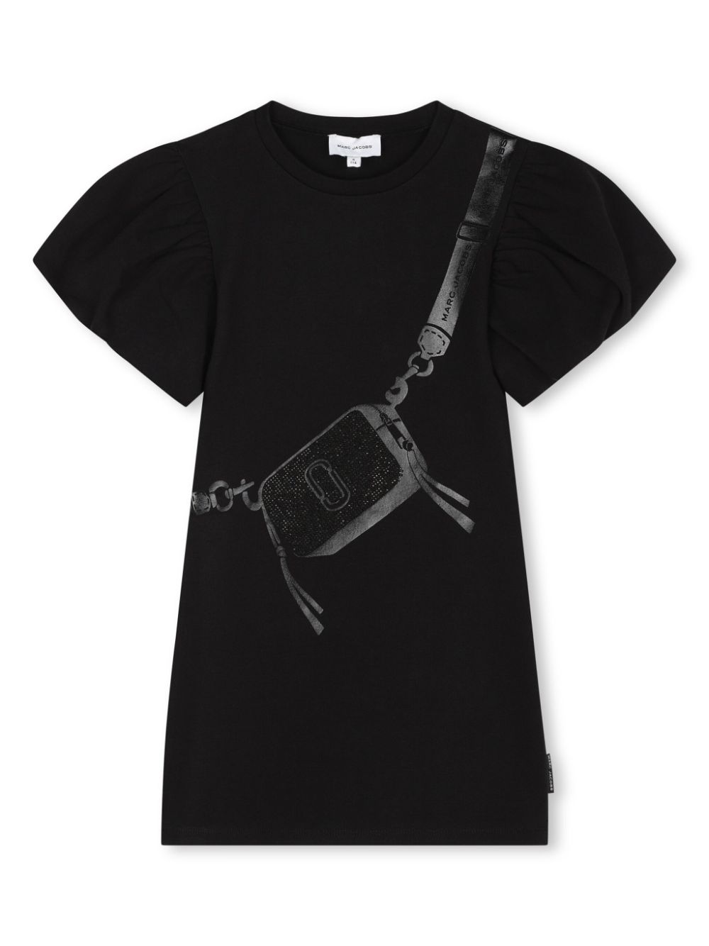 Printed cotton dress - Black