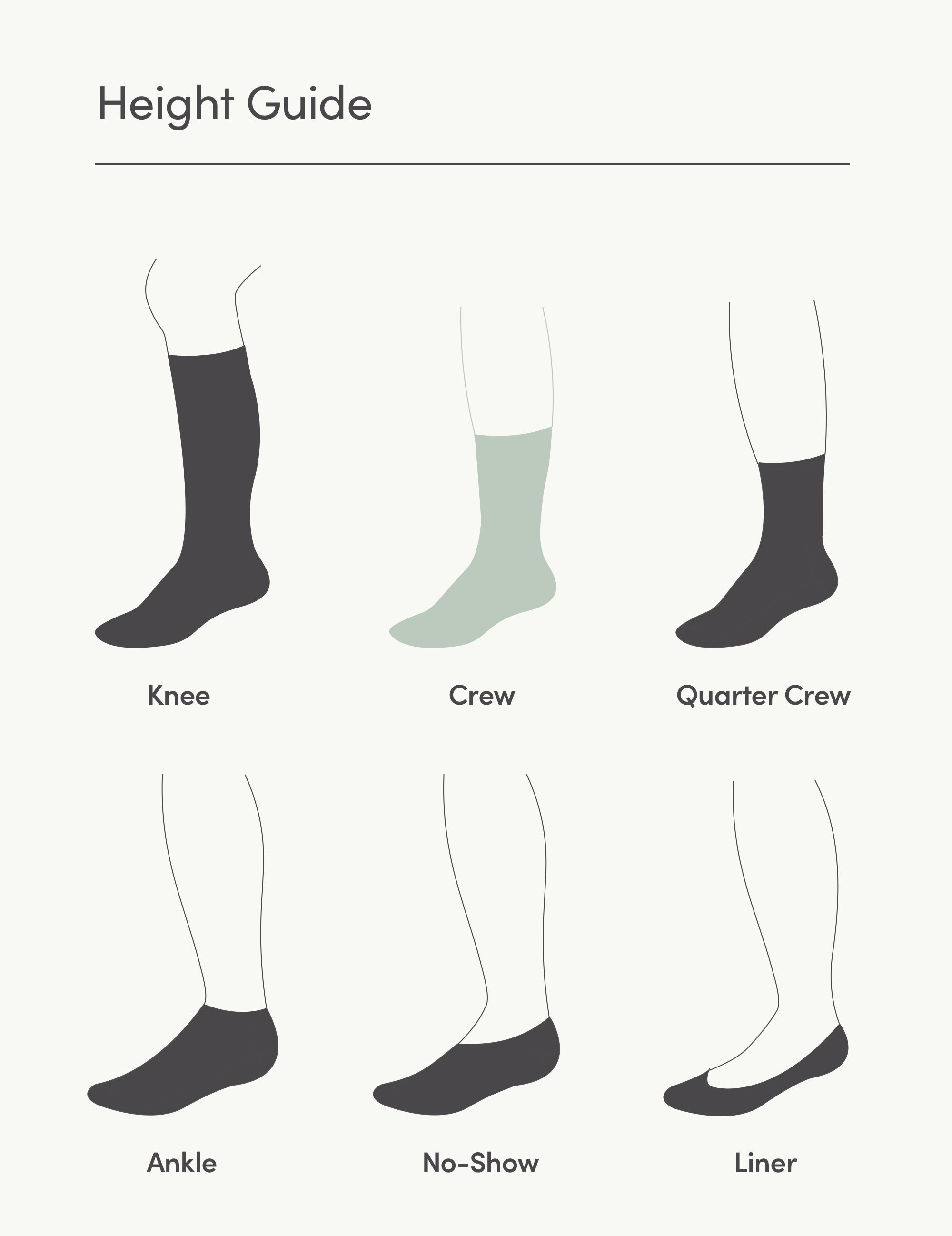 Ribbed Crew Socks - Rust
