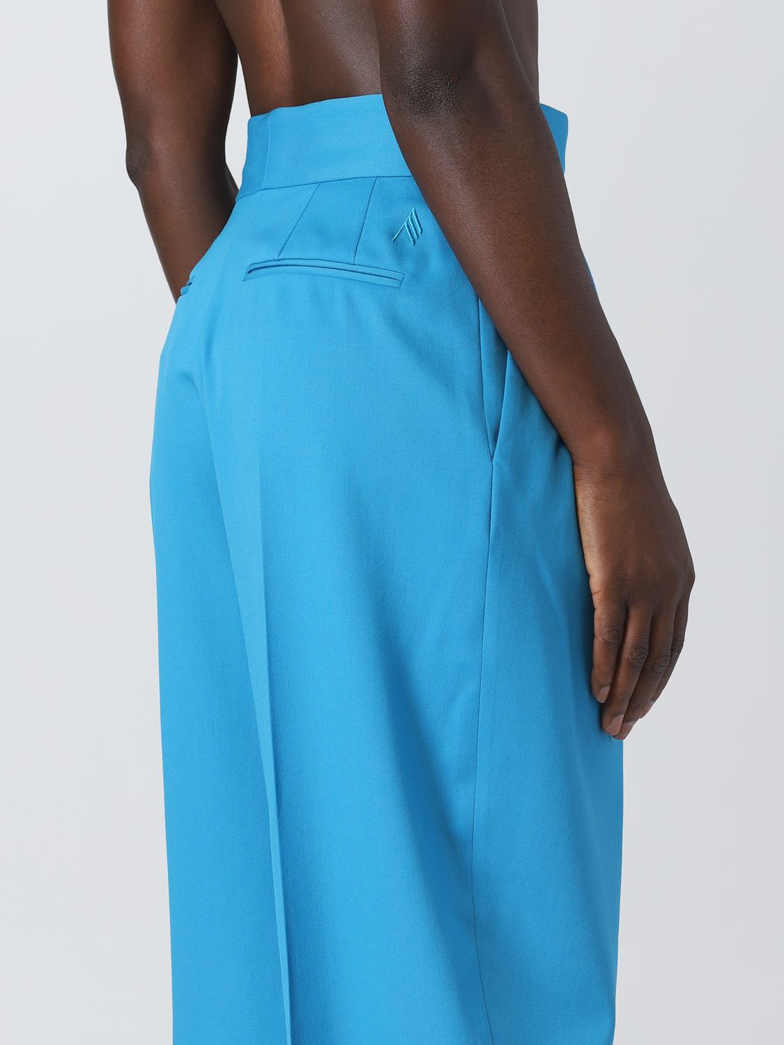Pants Woman color Gnawed Blue