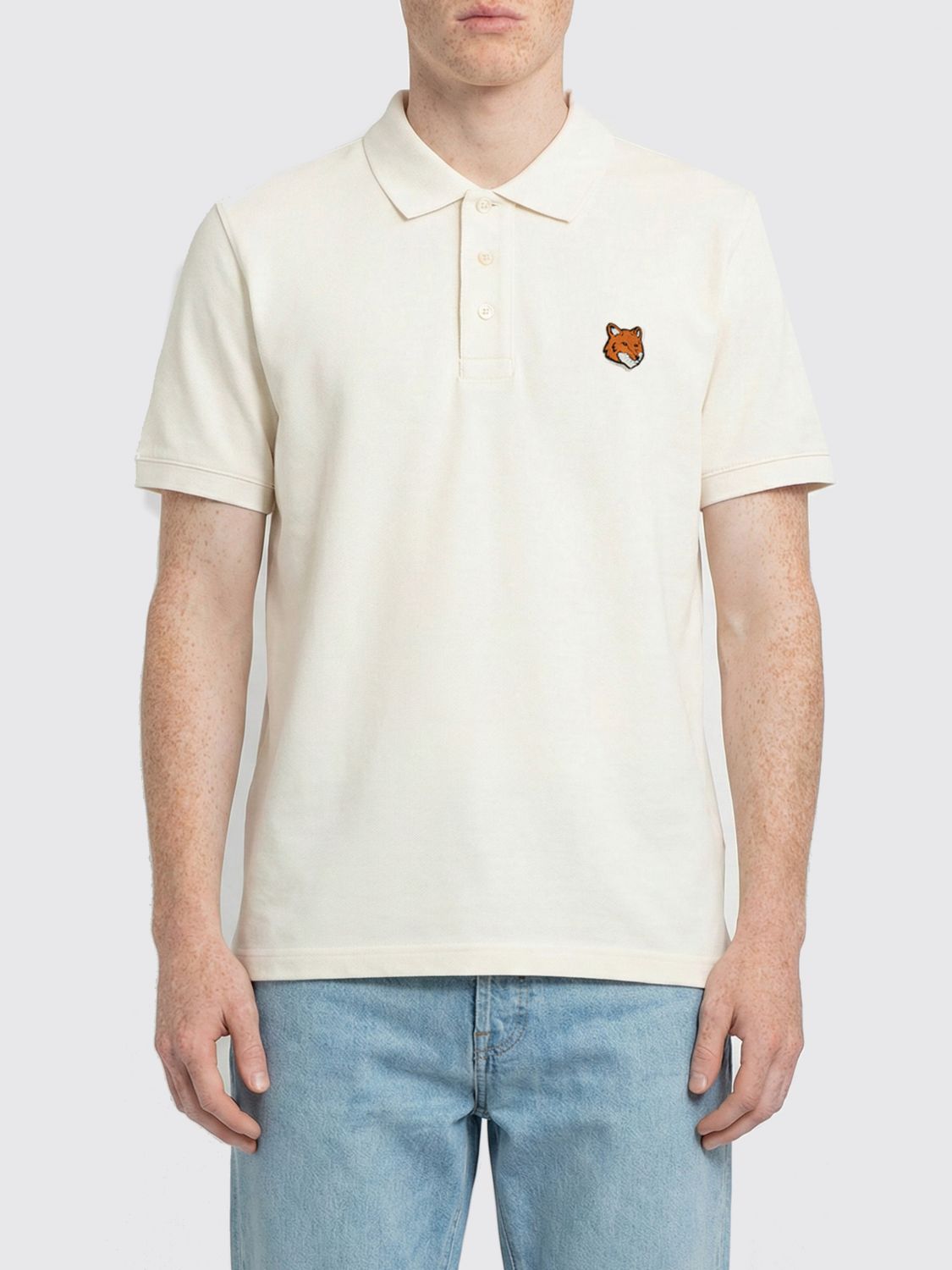 Polo Shirt MAISON KITSUNÉ Men color White