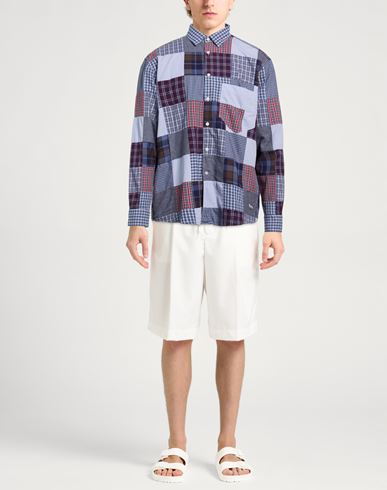 Man Shirt Blue Size S Cotton, Polyester