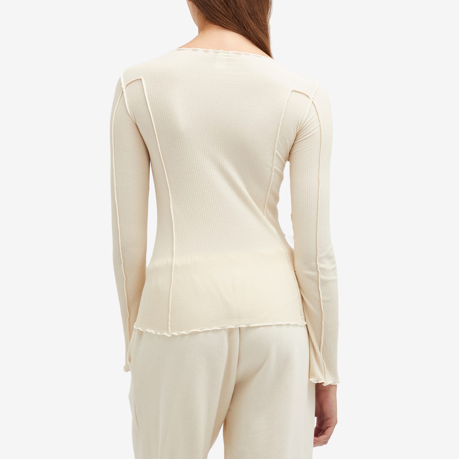 Women's Omato Long Sleeve Top in Off White