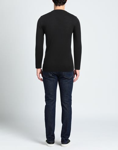 Man Sweater Black Size M Wool, Acrylic