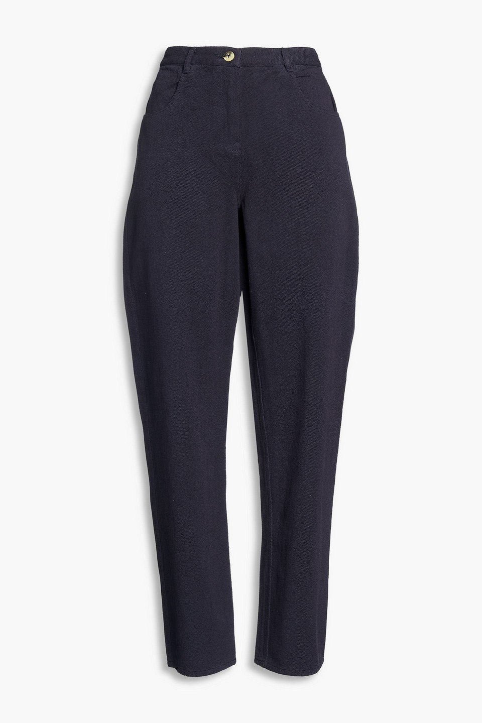 Ari cotton-twill straight-leg pants - Blue - 0