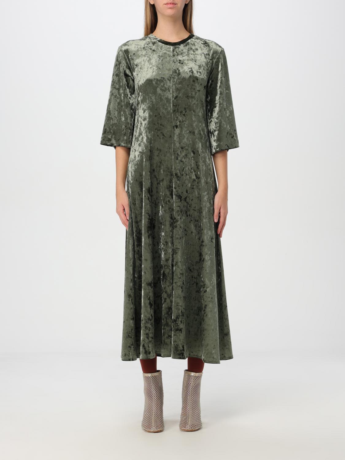 Velvet maxi dress - Green