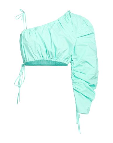 Woman Top Turquoise Size XS Cotton