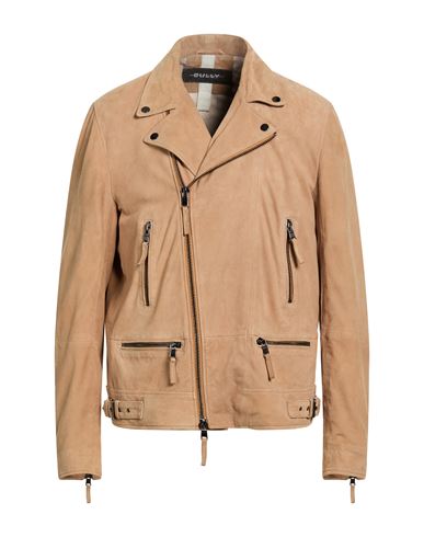 Man Jacket Camel Size 40 Leather