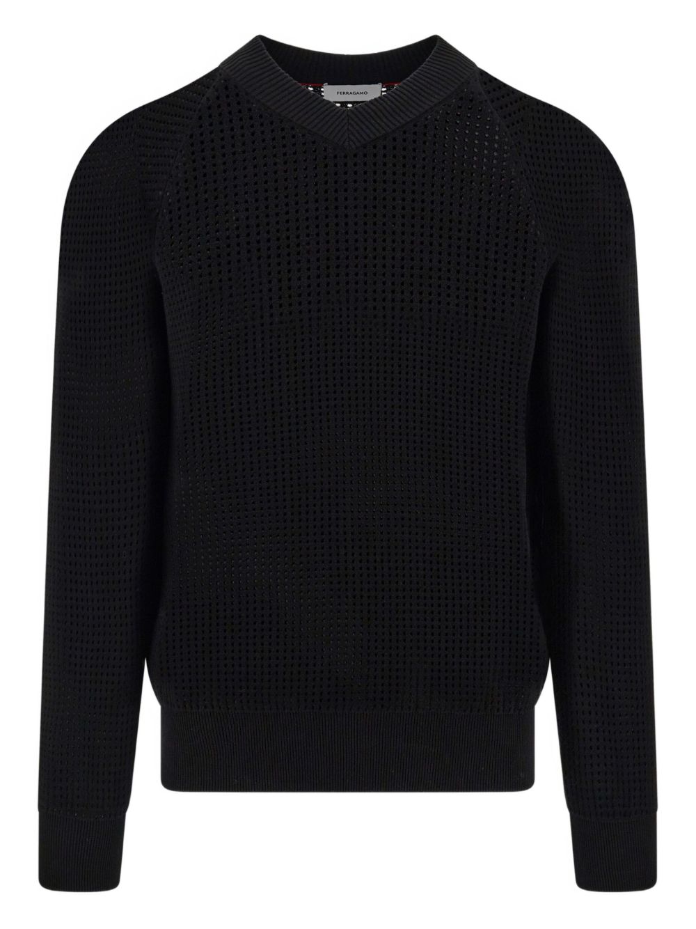 Open-knit sweater - Black