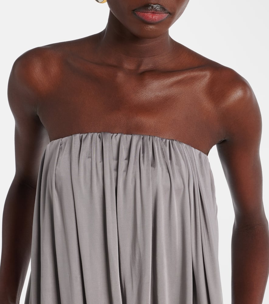 Draped jersey minidress
