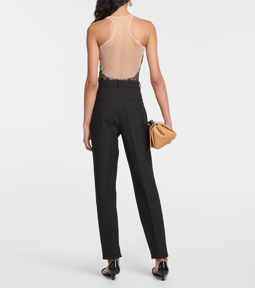 X N21 Monica lace-paneled bodysuit