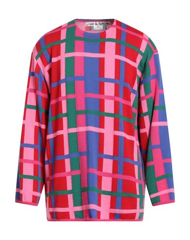 Comme Des Garçons Man Sweater Pink Size S Wool, Acrylic