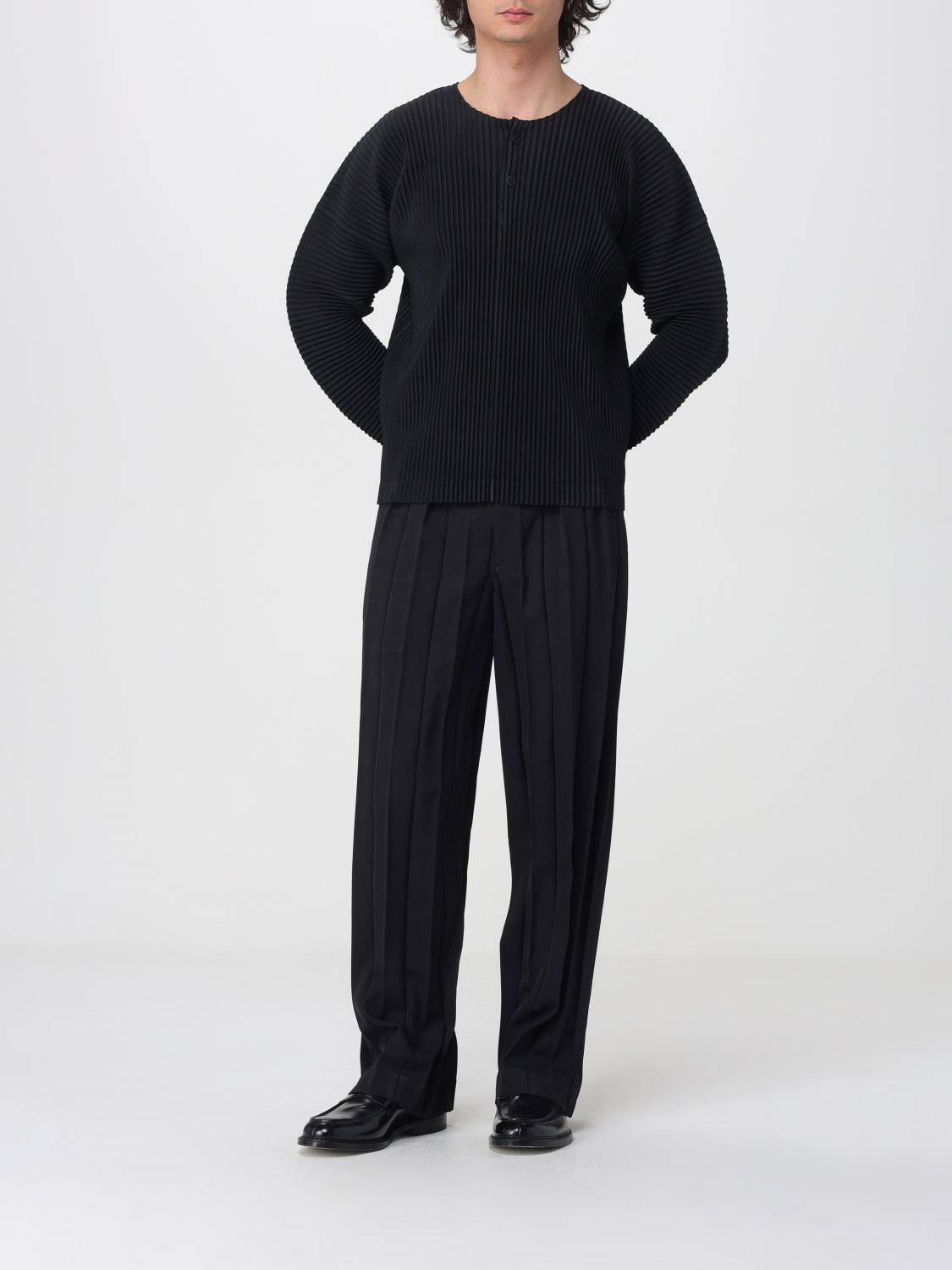 Pants Men color Black