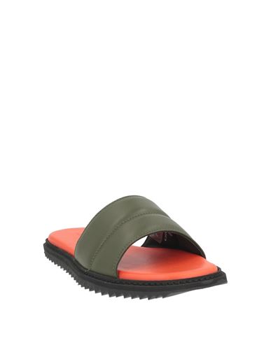 Man Sandals Military green Size 10 Leather