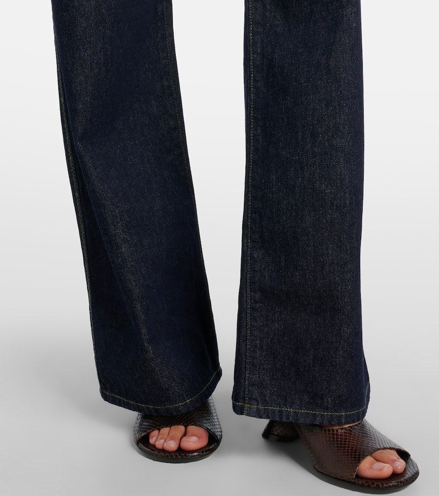 High-rise wide-leg jeans