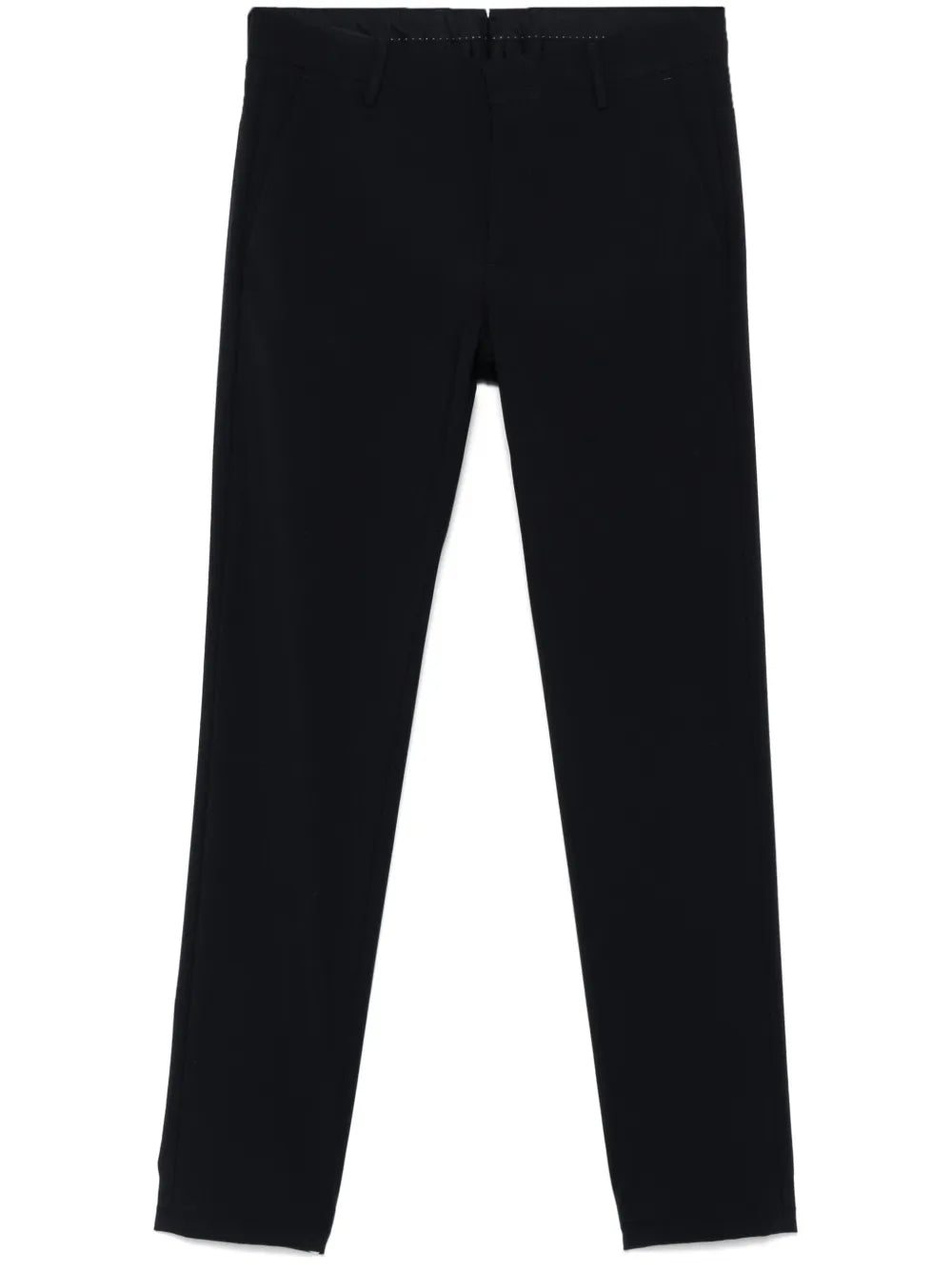 Tapered Wool Trousers — Black