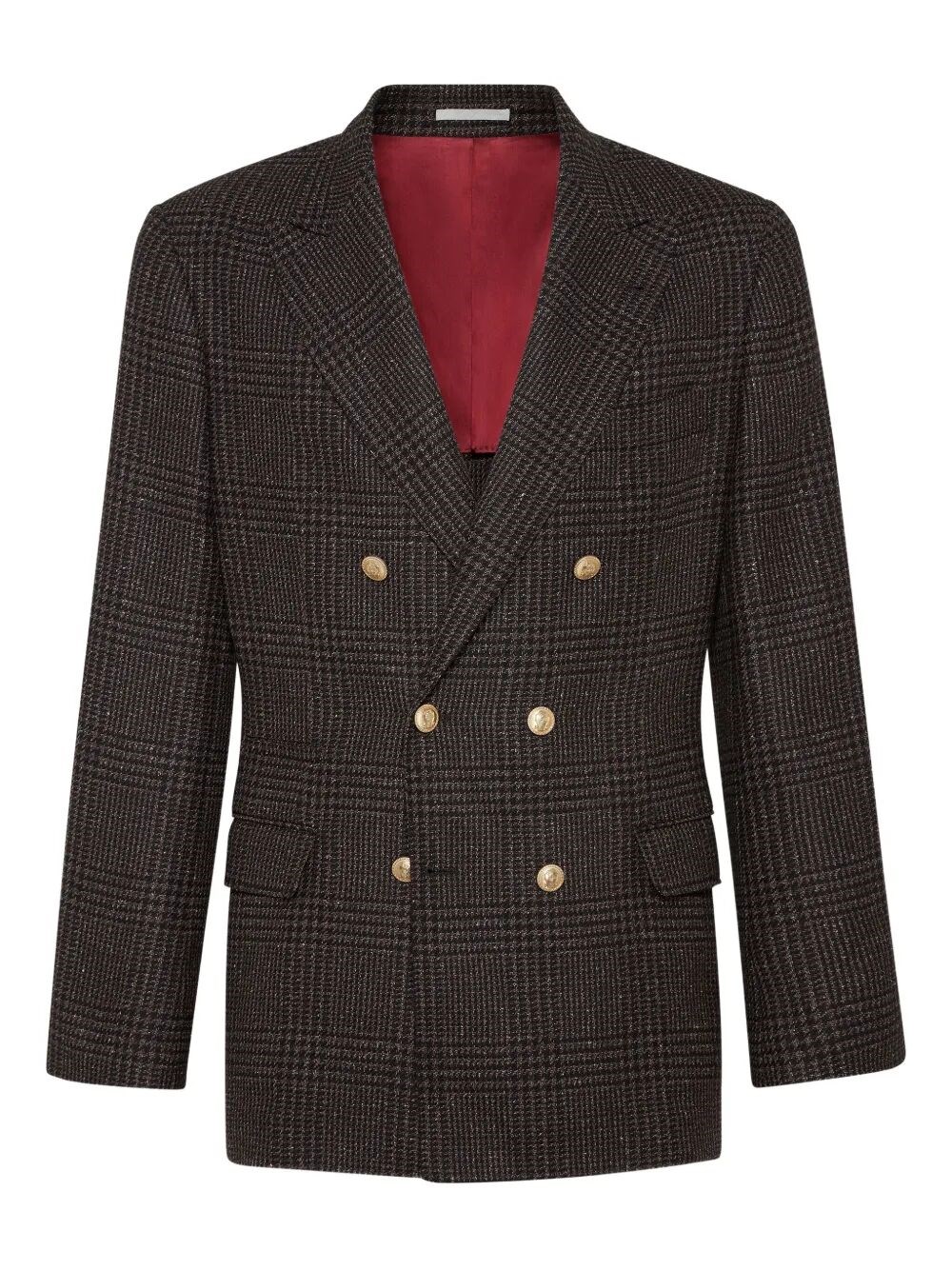 Prince Of Wales One-And-A-Half Breasted Blazer With