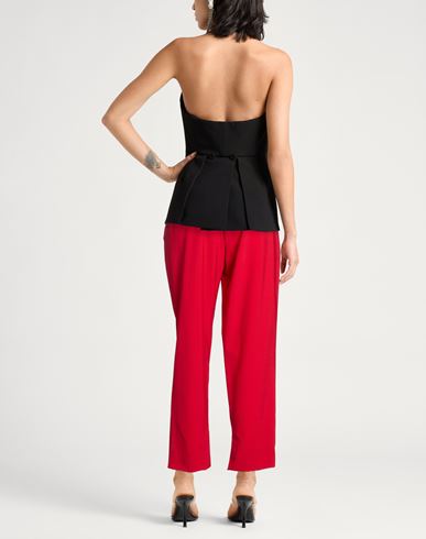 Woman Pants Red Size 4 Polyester, Virgin Wool, Elastane