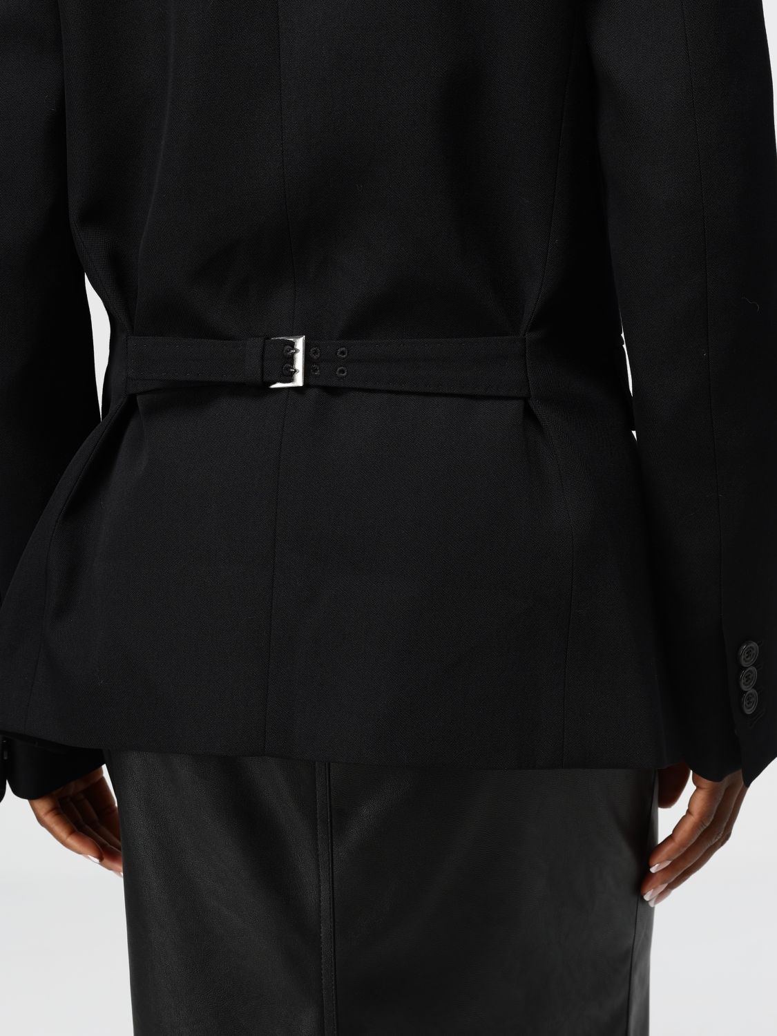 Single-breasted tailored blazer - Black