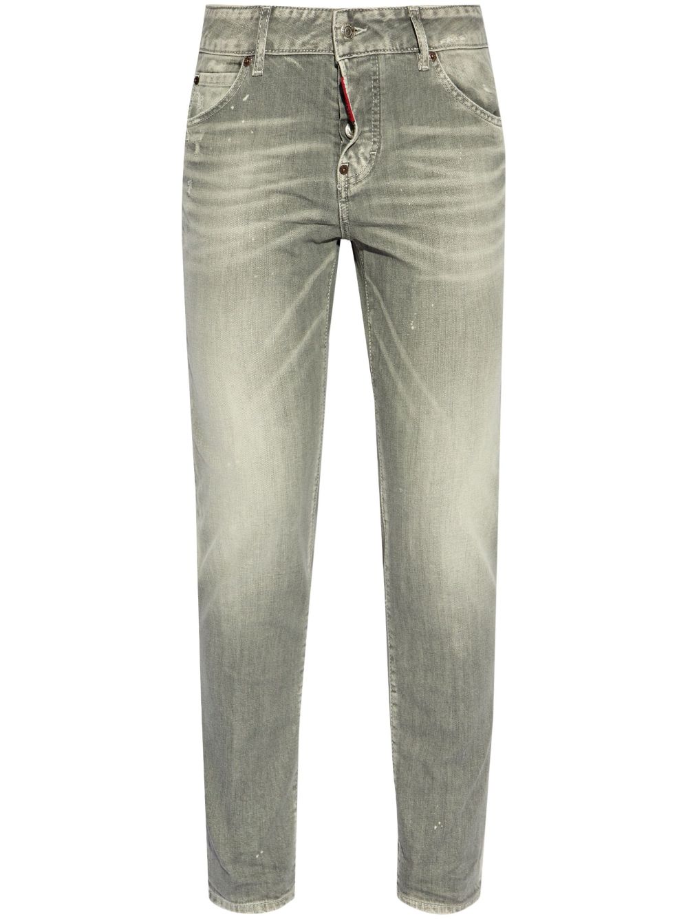 Logo patch jeans - Grey