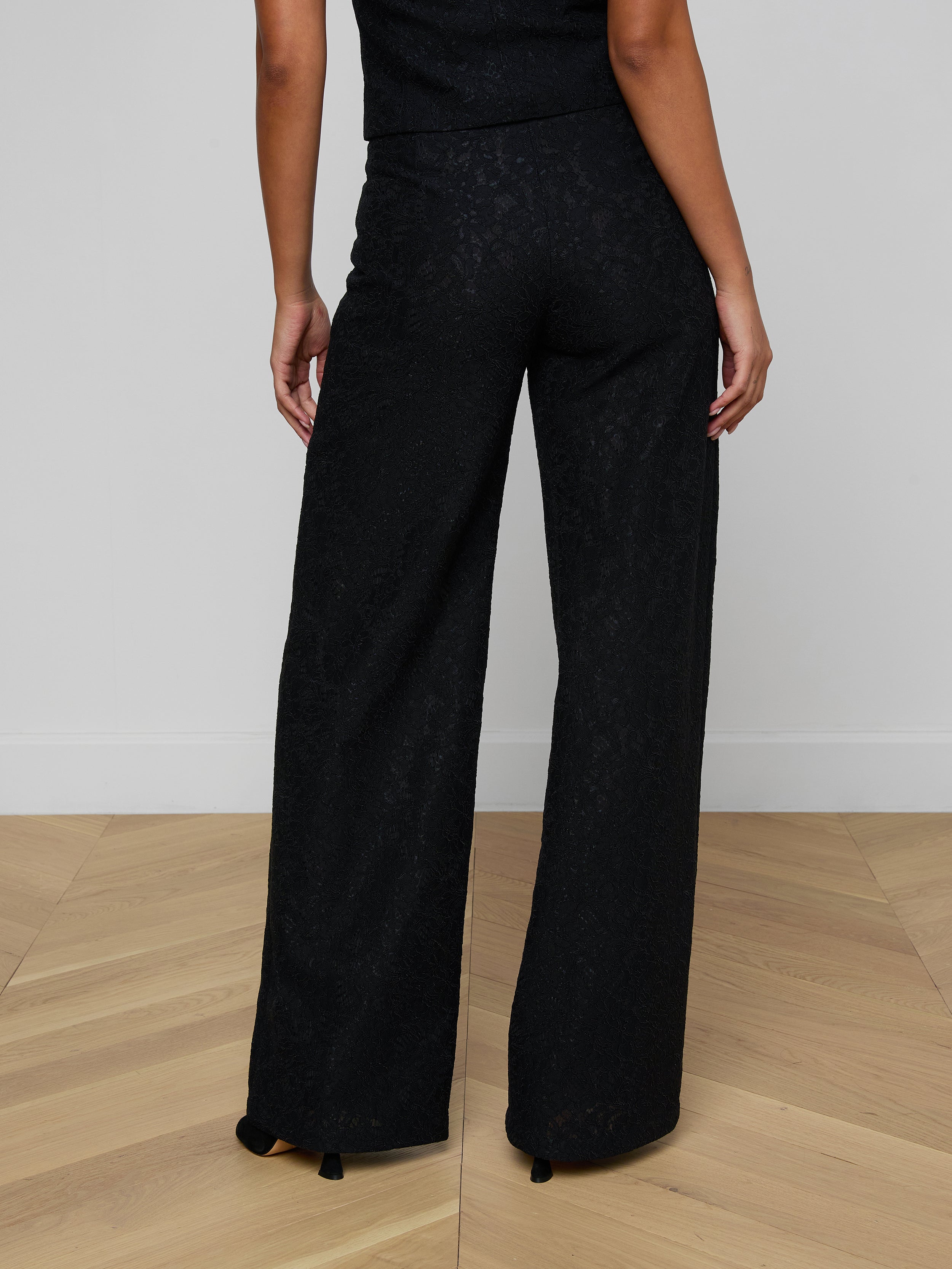 Livvy Lace Trouser In Black