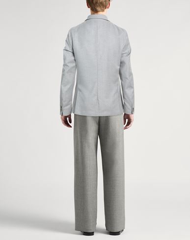 Man Blazer Light grey Size 40 Virgin Wool, Elastane