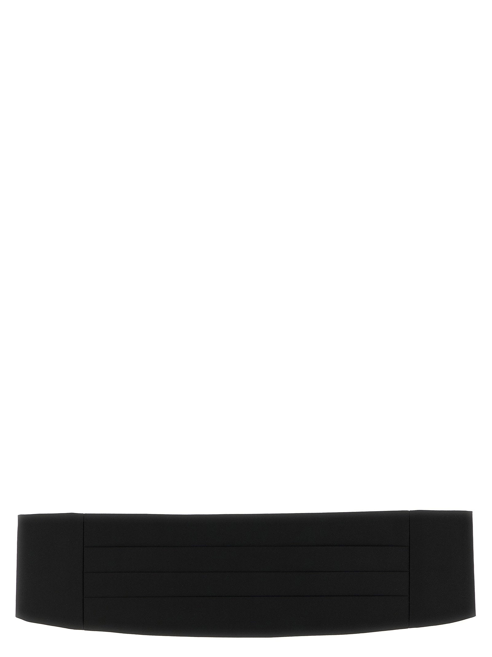 Satin Tuxedo Belt — Black