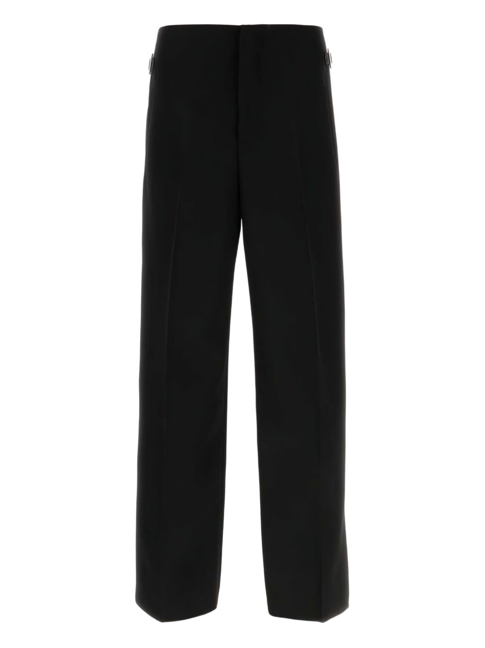 Buckle-detail wool trousers - Black