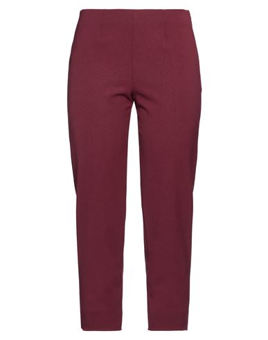 Woman Pants Burgundy Size 4 Virgin Wool, Polyamide, Elastane