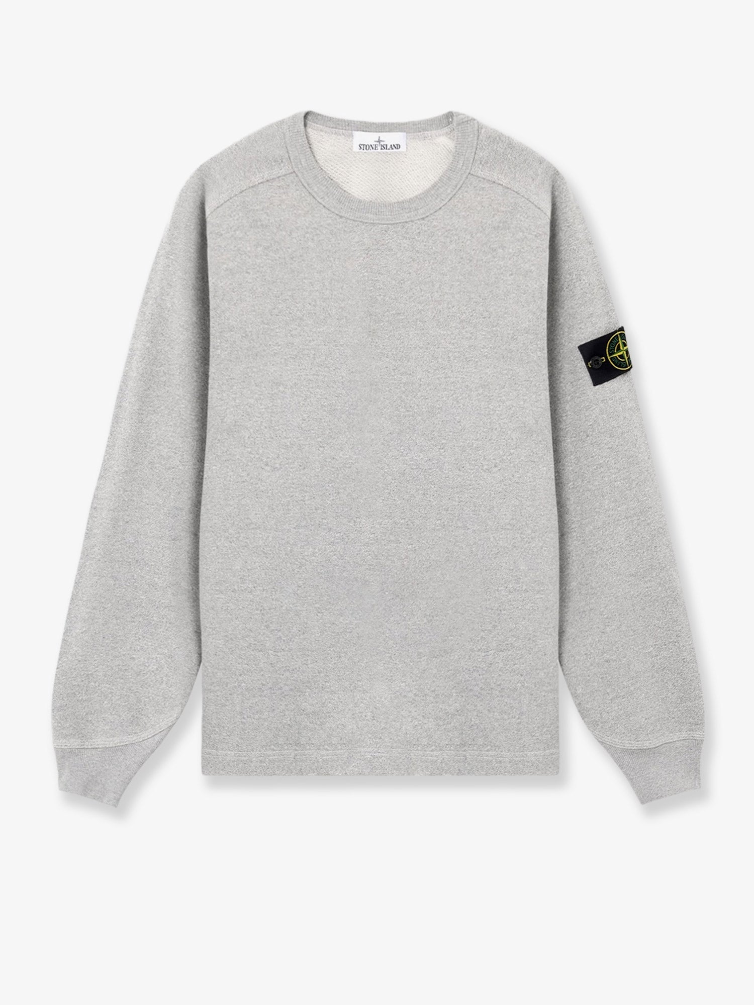 Logo-Patch Cotton Sweatshirt — Gray