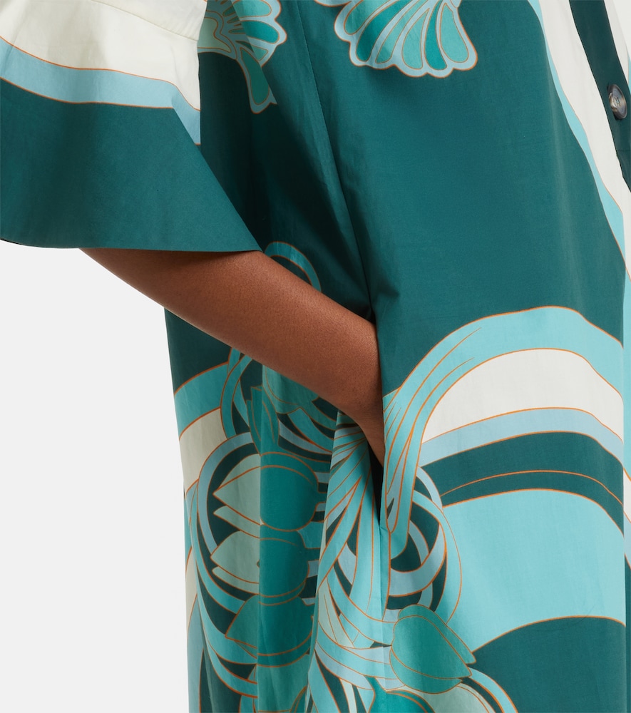 Artemis printed cotton poplin shirt dress