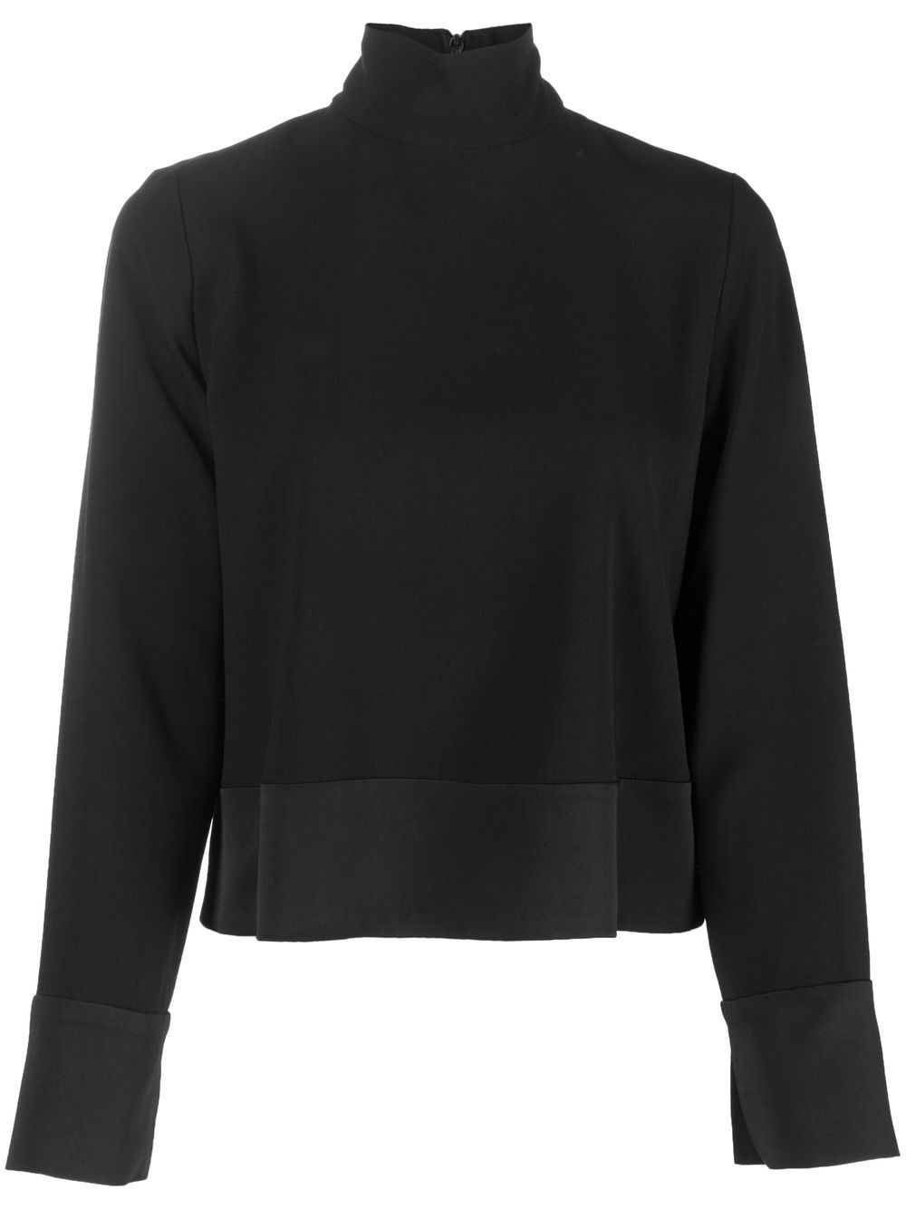 High-neck top - Black