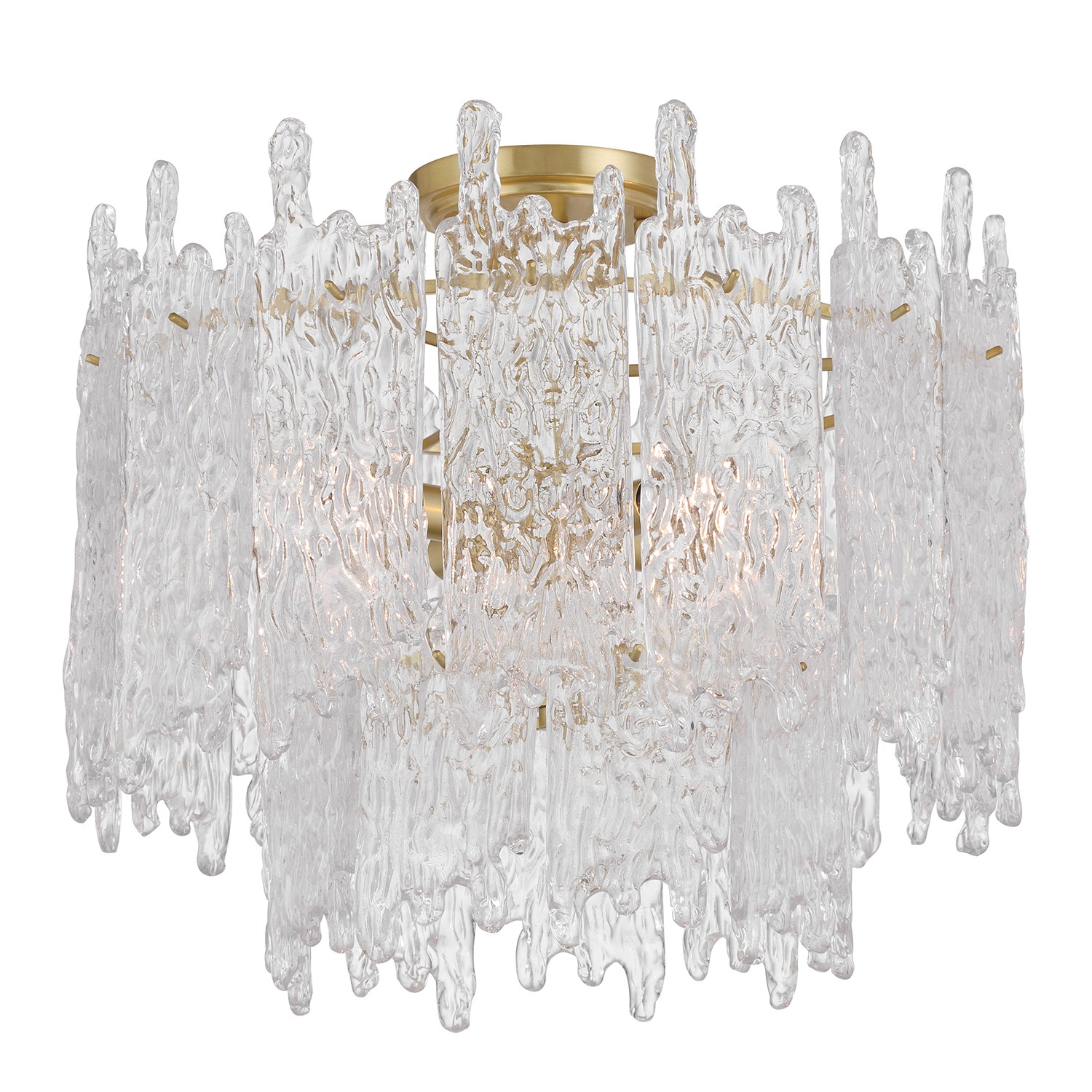 Aged Brass Semi Flush Mount from the Ackerly Collection