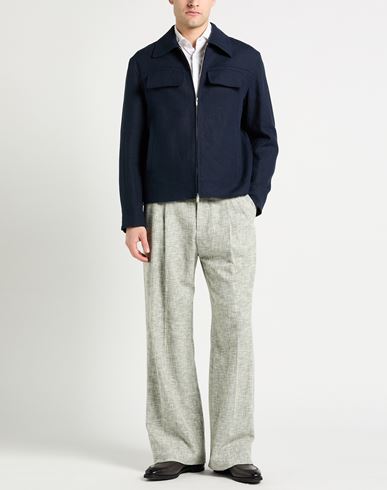 Man Jacket Navy Size L Linen