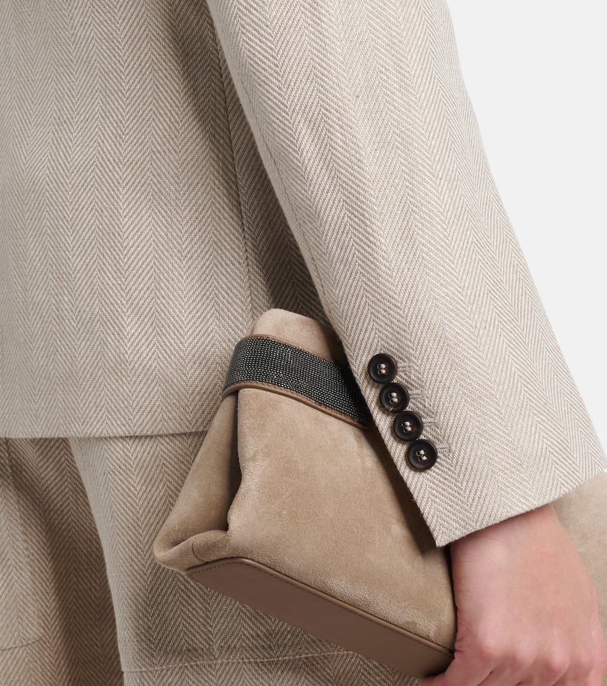 Linen and cotton blazer