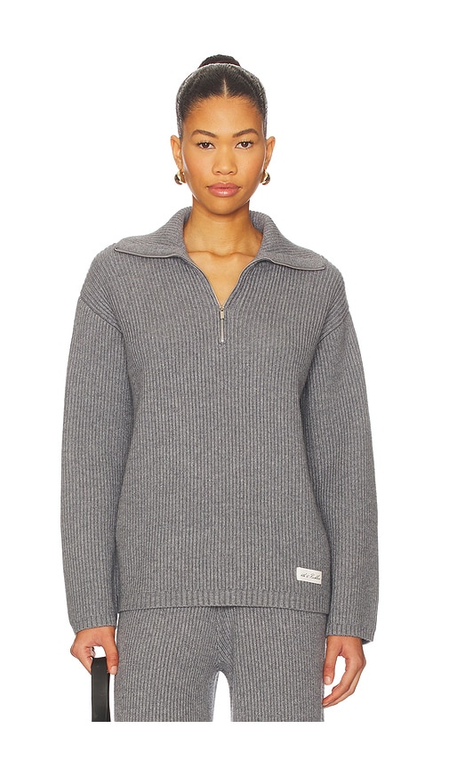 & Reckless Bethanie Half Zip Knit Jumper in Grey. - M also in L