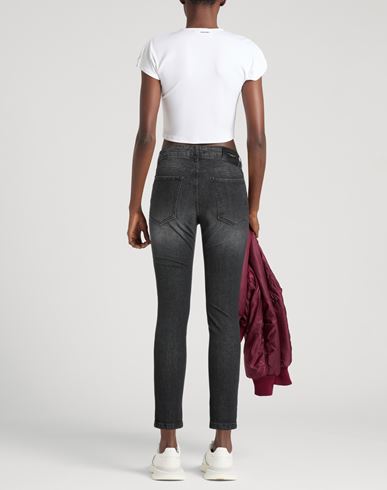 Contemporary Woman Jeans Black Size 33 Cotton, Elastane