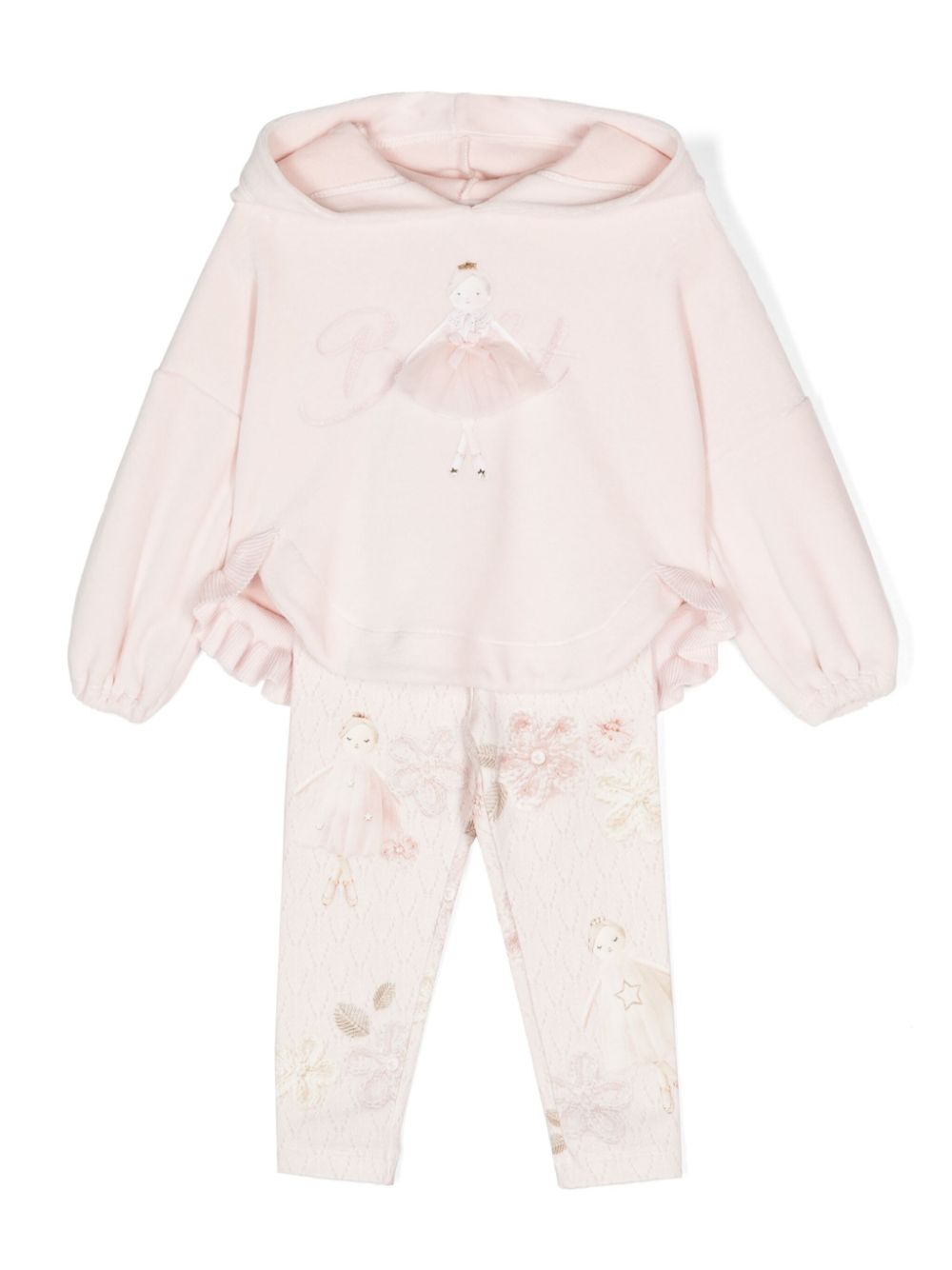 Graphic-print cotton-blend tracksuit - Pink