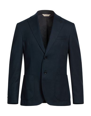 Man Blazer Midnight blue Size 40 Cotton, Elastane
