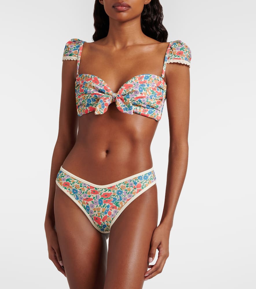 Cabana floral bikini top