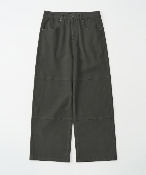 Cotton Washed Line Pants
