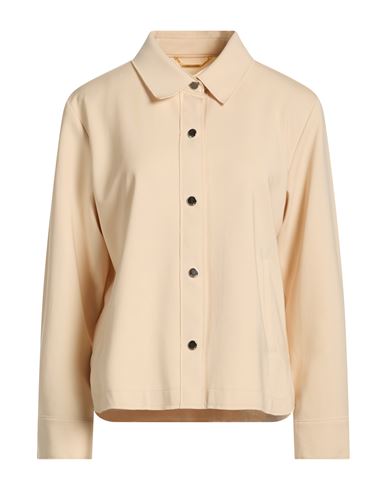 Woman Shirt Beige Size 6 Polyamide, Cotton, Elastane