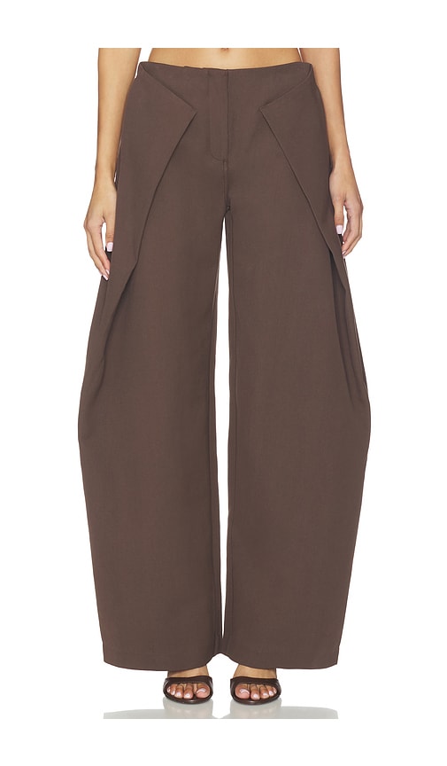 Cult Gaia Arden Pant in Chocolate. - 00 also , 2, 4, 6, 8