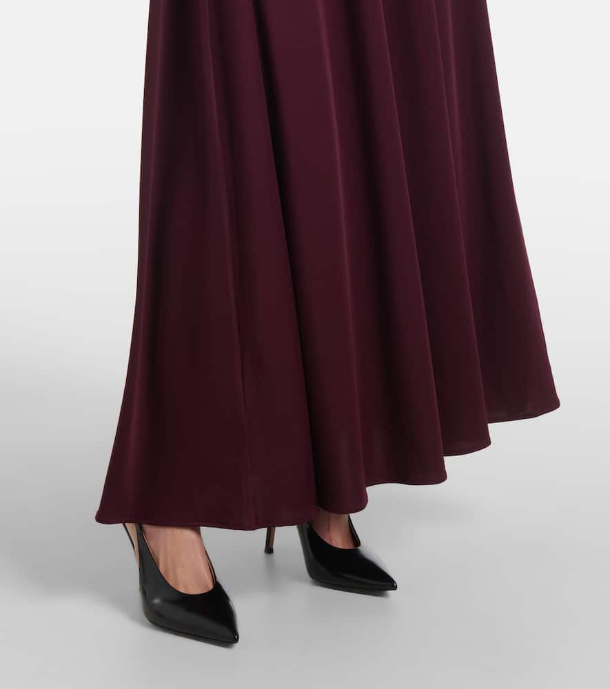 Charlotte ruched jersey midi dress