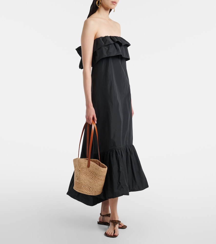 Panier Small raffia bucket bag