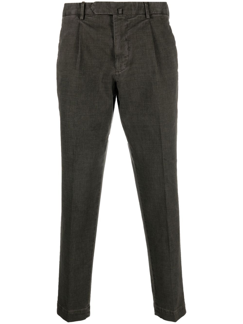 Dell'oglio off-centre fastening chino trousers - Green