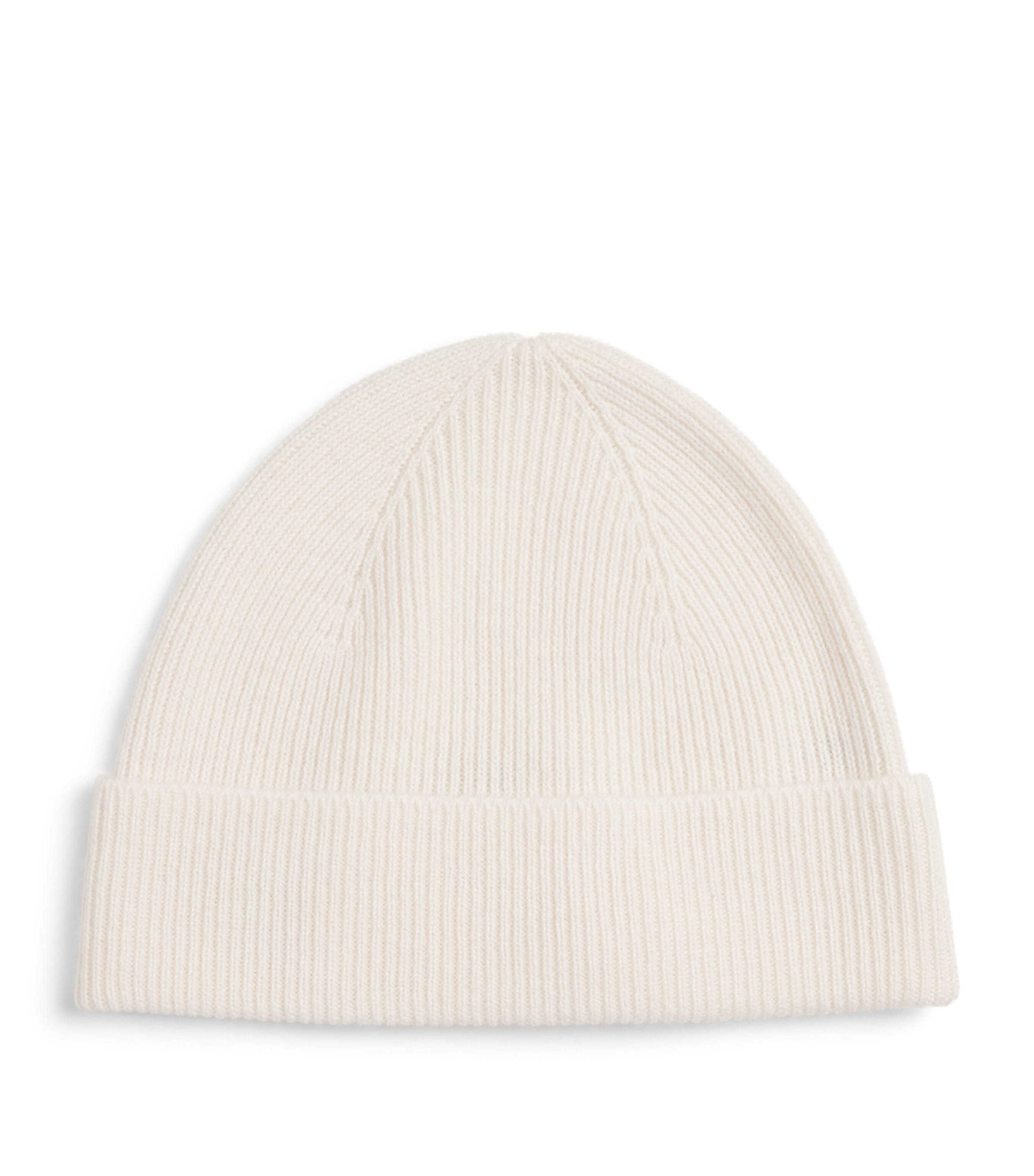 Cashmere Rib-Knit Beanie