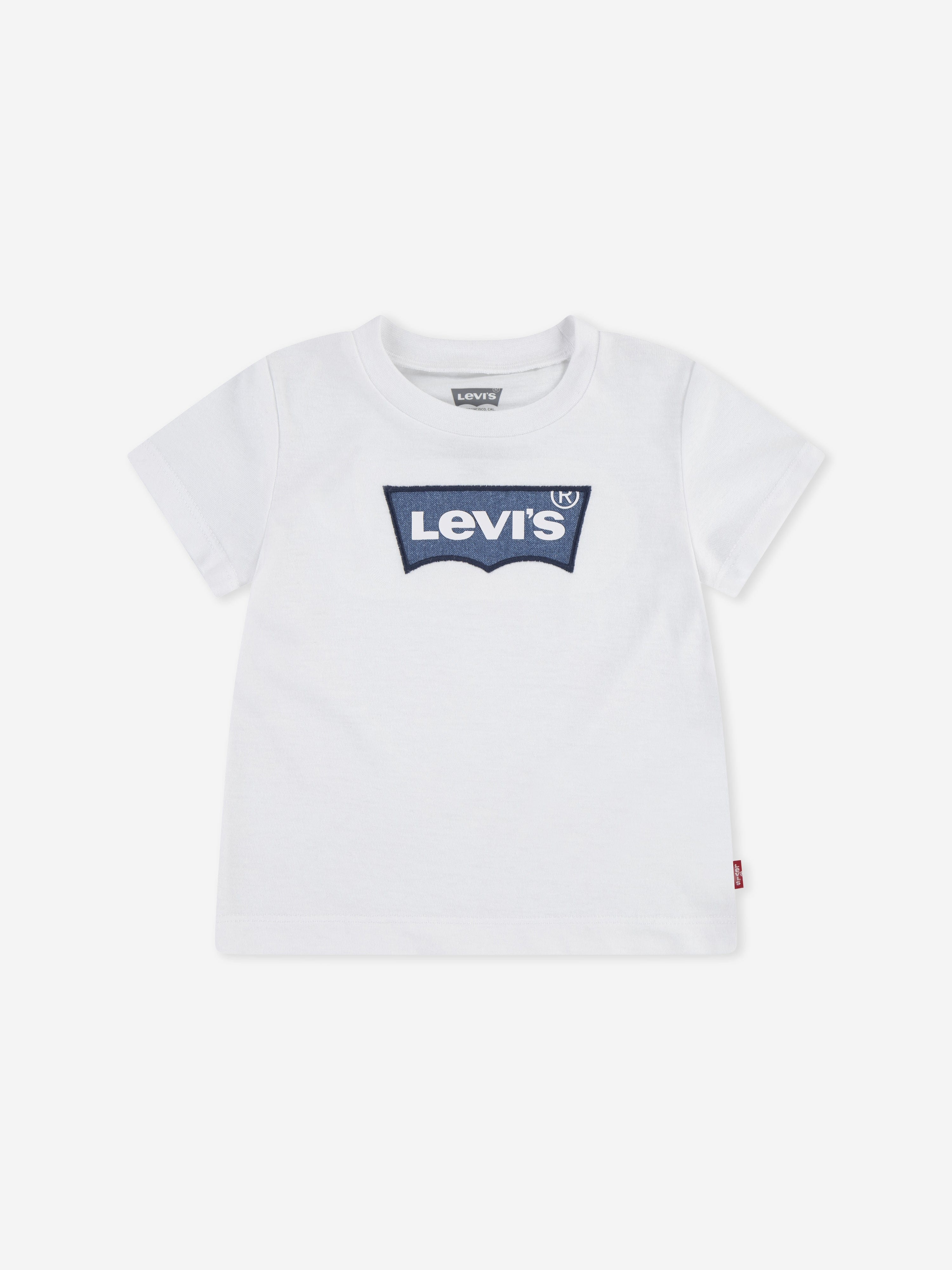 Levi's Kids Wear Baby Boys My First Batwing T-Shirt in White 12 Mths