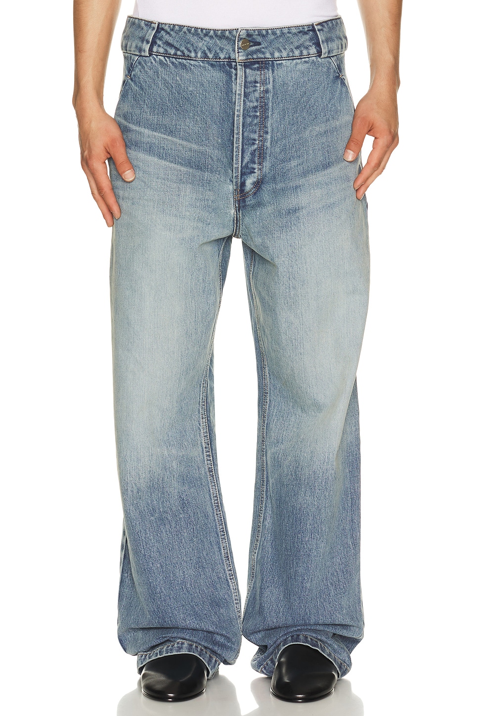 Fear of God Medium Indigo Utility Pant in Blue
